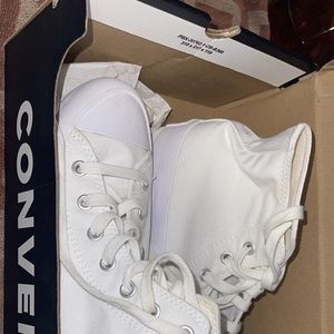 All white converse brand new never worn